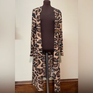 Lilypad leopard duster size 1x